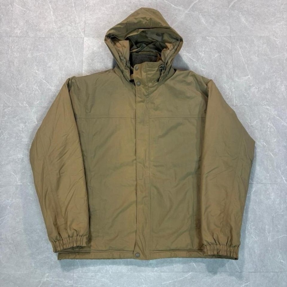 1990's L.L.Bean tan hooded jacket Size L #outdoor #hiking